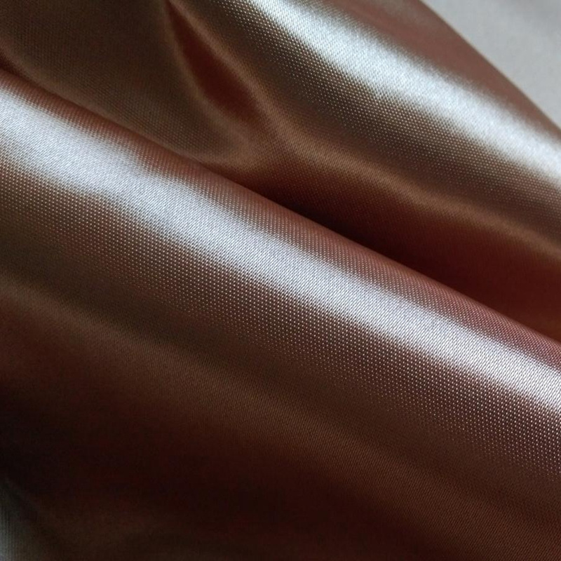 high quality soft hand feeling 94% polyester 6%spandex stretch satin fabric