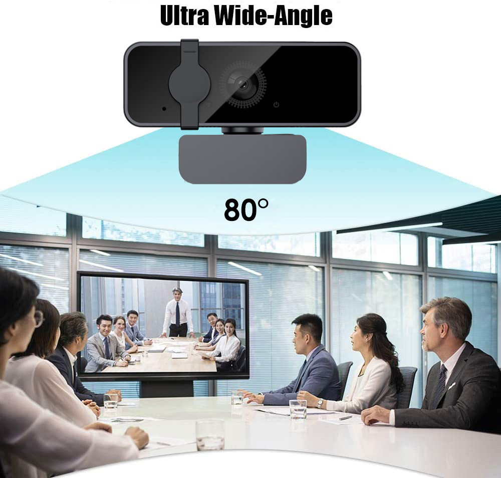 USB Webcam with Built-in Microphone for Desktop PC, 4K HD Video Streaming, Online Class Ready