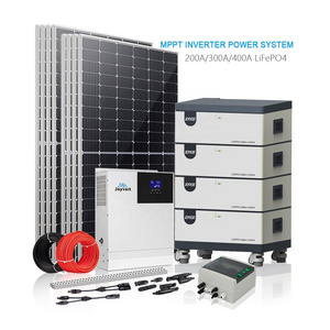 Home Solar generator Stackable battery Energy Storage system 10KW solar panels kit with inverter and Lithium ion batteries