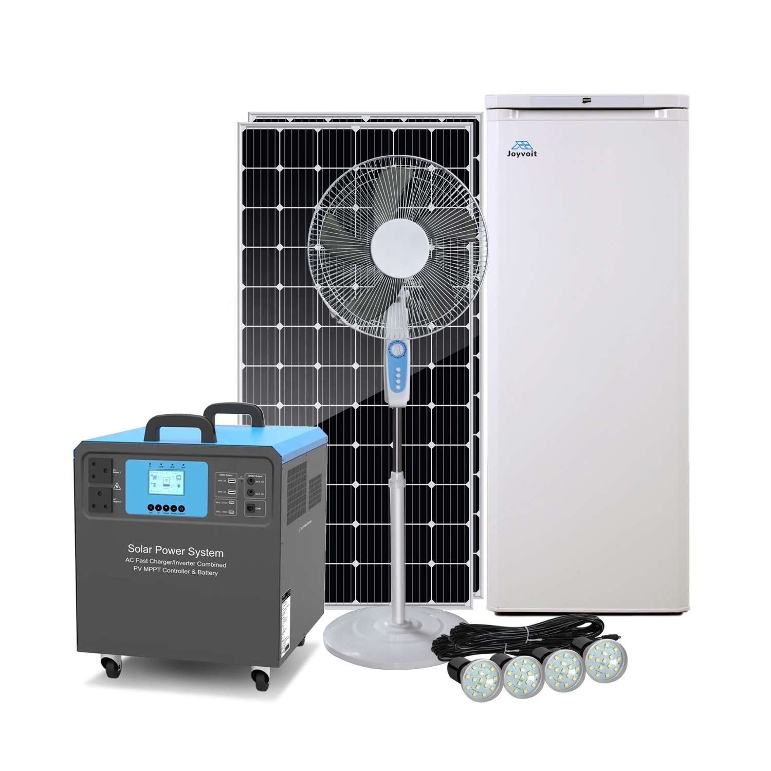 Whole House 2500W Portable Solar Power Station with Photovoltaic Panel Energy System Solar Generator Kits 1.5KW for home