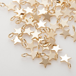 Wholesale High Quality 18k Gold Plated Tiny Star Charms For Necklaces Jewelry Making Stainless Steel Charms Pendant For Bracelet