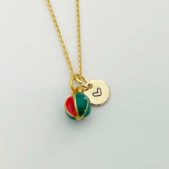 Best Seller 18k Gold Personalized Charm Palestine Products Necklace Watermelon 316l Stainless Steel Waterproof  Necklace Jewelry