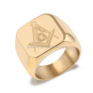 316L Stainless Steel Masonic Ring for Men Master Masonic Signet Ring Mason Ring Jewelry