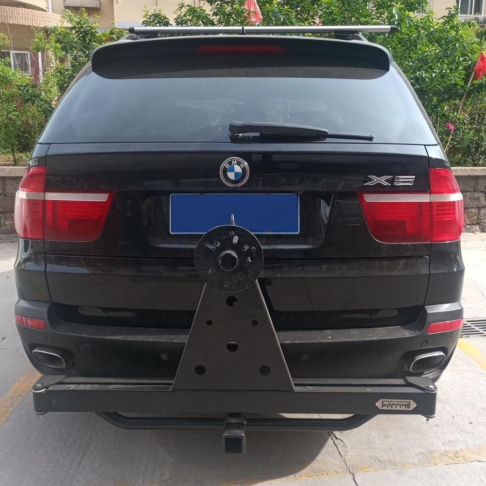 Auto spare tire frame mounted on Trailer bars and Racks Carrier Suitable for all kinds of pickup trucks