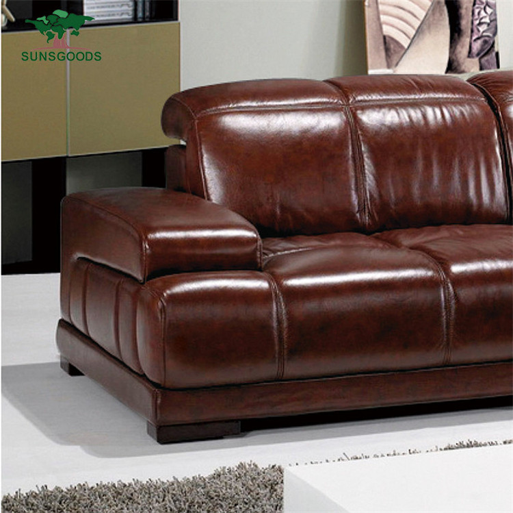 Leather Corner Lounge With Electric Recliners, Electric Fabric Living Room Furniture Sofa Recliner