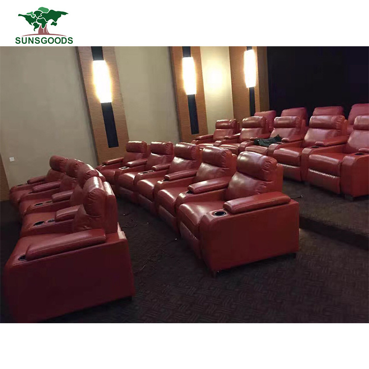 Custom High Quality Multifunction Recliner Home Theater Seat, Home Movie Theater Seating