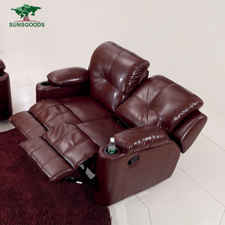 Top Quality Double Recliner Sofa Chaise Lounge Recliner Sofa China