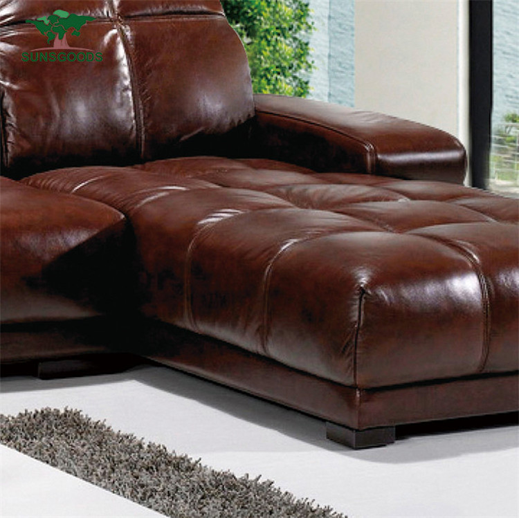 Leather Corner Lounge With Electric Recliners, Electric Fabric Living Room Furniture Sofa Recliner