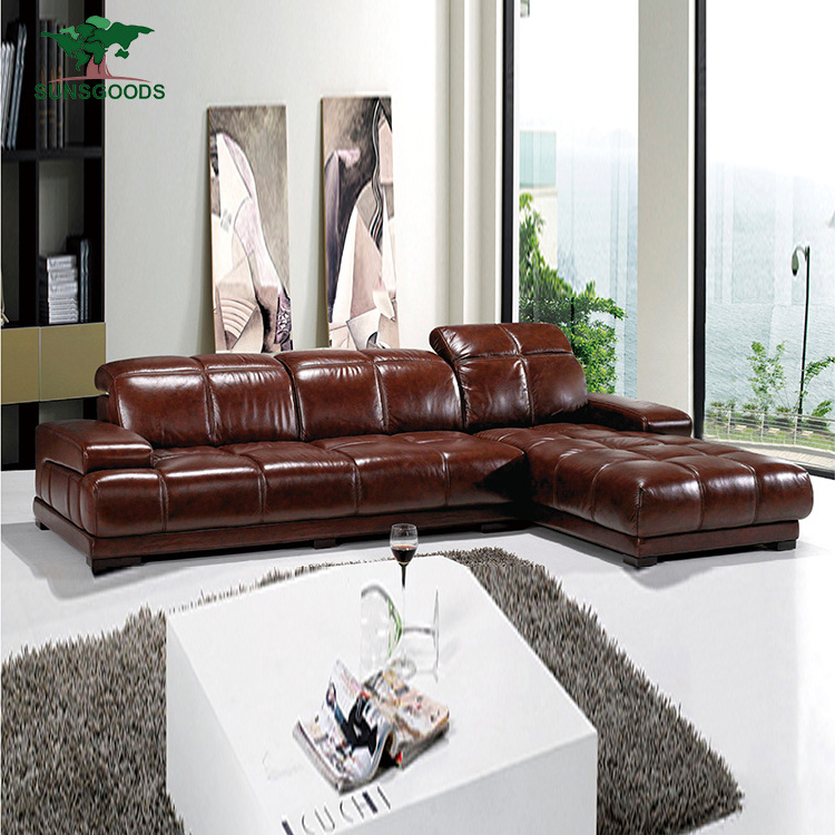 Leather Corner Lounge With Electric Recliners, Electric Fabric Living Room Furniture Sofa Recliner