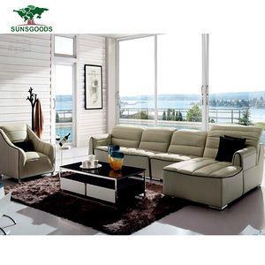 Wholesale Price Cow Leather Sofa Dubai Leather Living Room Sofa Furniture Couch