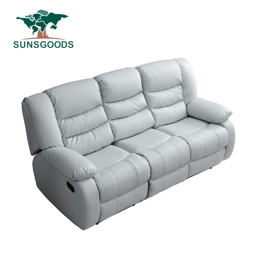 Hot Sell Sectionals Reclining Sofa Comfortable Leather Recliner Sofa Set Living Room Furniture Sets Couch Living Room Sofas