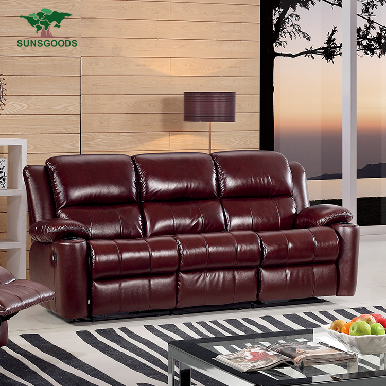 High Quality Recliner 3 2 Seater Sofa Leather Sofas China