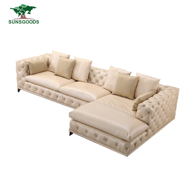 Sleeper Sectional cream L-Shaped Couch Sofa Chesterfield corner sofa futon sofa bed futon couch foam couch