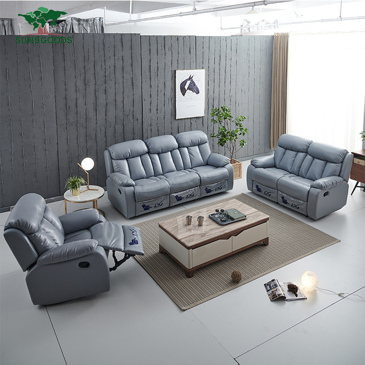 Wholesale Electric Recliner Fabric Sofa Set 1 2 3 Seater, Living Room Fabric Latest Design Sofa Set, Home Sofa Sets In Fabric