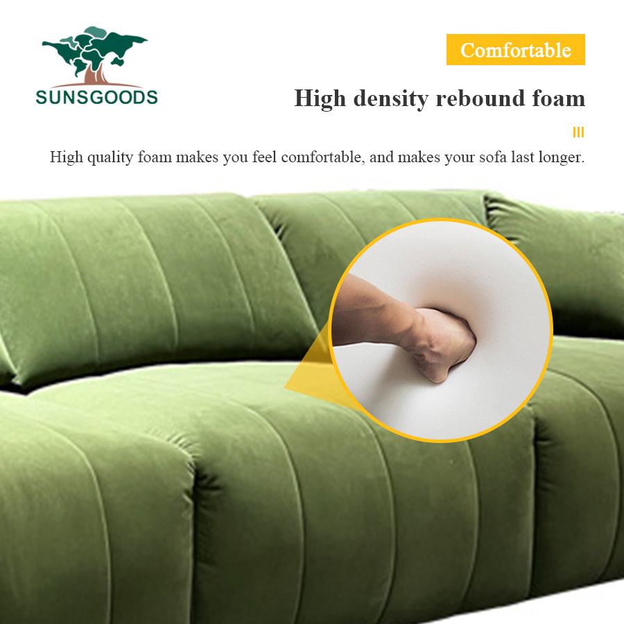 Modern Sleep Sofa Sleeper Adjustable Linen Sofa Bed Multifunctional Extendable Sectional Sofa Bed