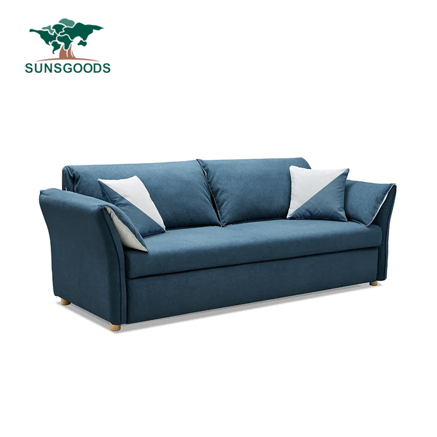 Convertible 3 in 1 Linen Fabric Sleeper Sofa Bed Loveseat Backrest Couches Living Room Sofa Bed Furniture