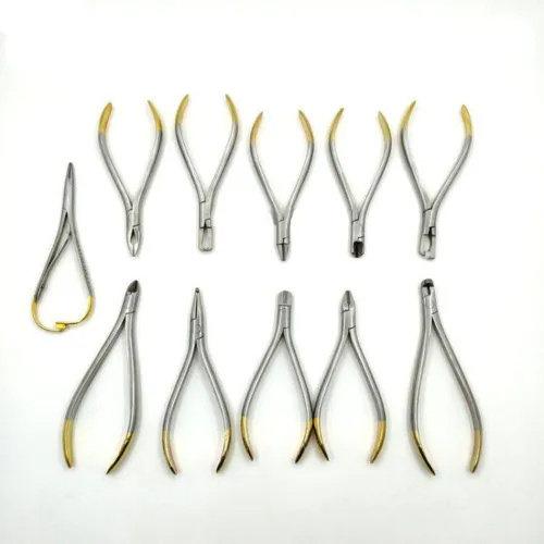 New Arrival Premium Dental Orthodontic Pliers Instrument Kit, Orthodontic Kit, 18 Pieces Set