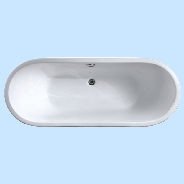 Classical Enamel cast iron bathtub with stainless steel case,stainless steel cast iron skirt bath tubs, apron cast iron baths