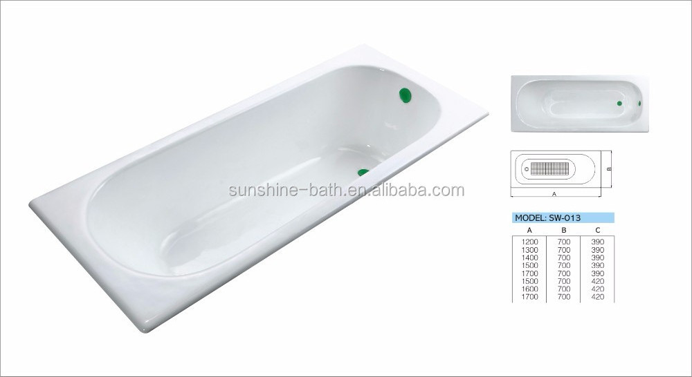 Cheap cast iron bathtub, simple cast iron bathub SW-013