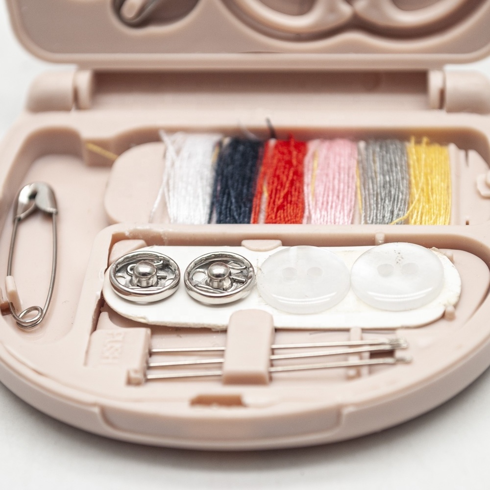 promotional mini sewing kit box and portable sewing kit sets for travel