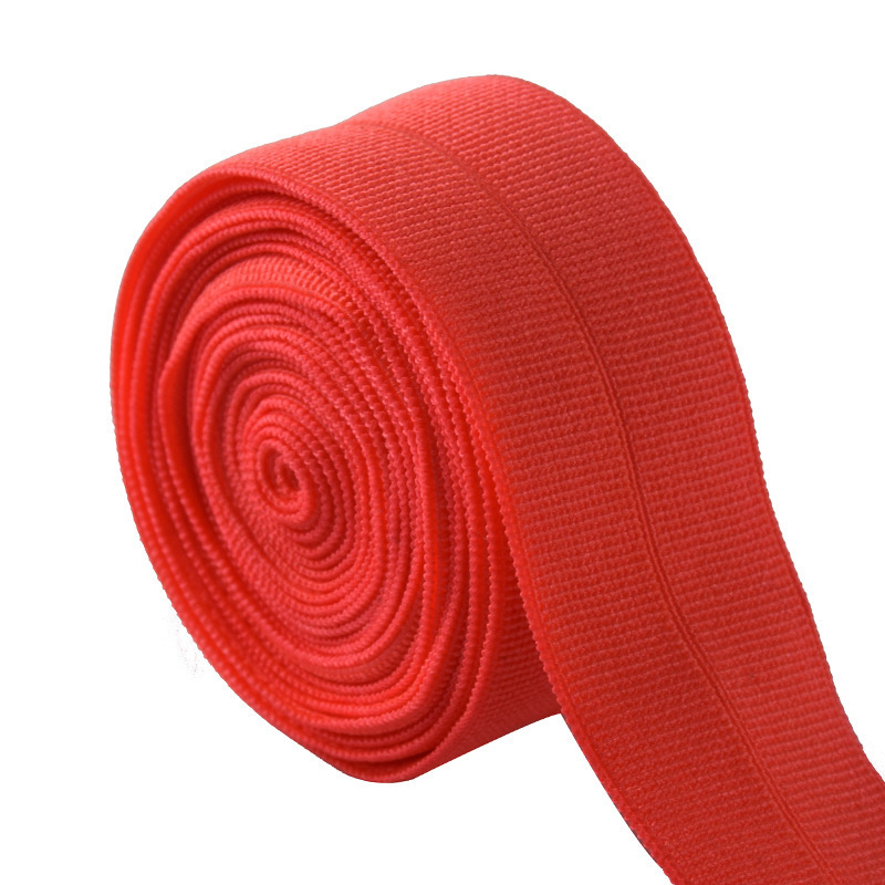 High Quality Shiny Elastic Folding Edge Band Nylon Spandex  Band For Underwear Down Jacket