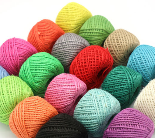 DIY Jute Rope Natural Jute Twine Colorful 1.5-10 mm Colored Jute Twine for Crafts, Hemp Twine Hemp Twine, Gift Wrapping