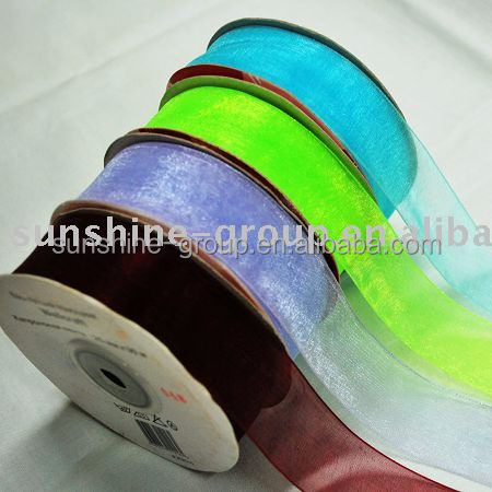 High Quality of satin ribbon washi tape webbing Organza Ribbon