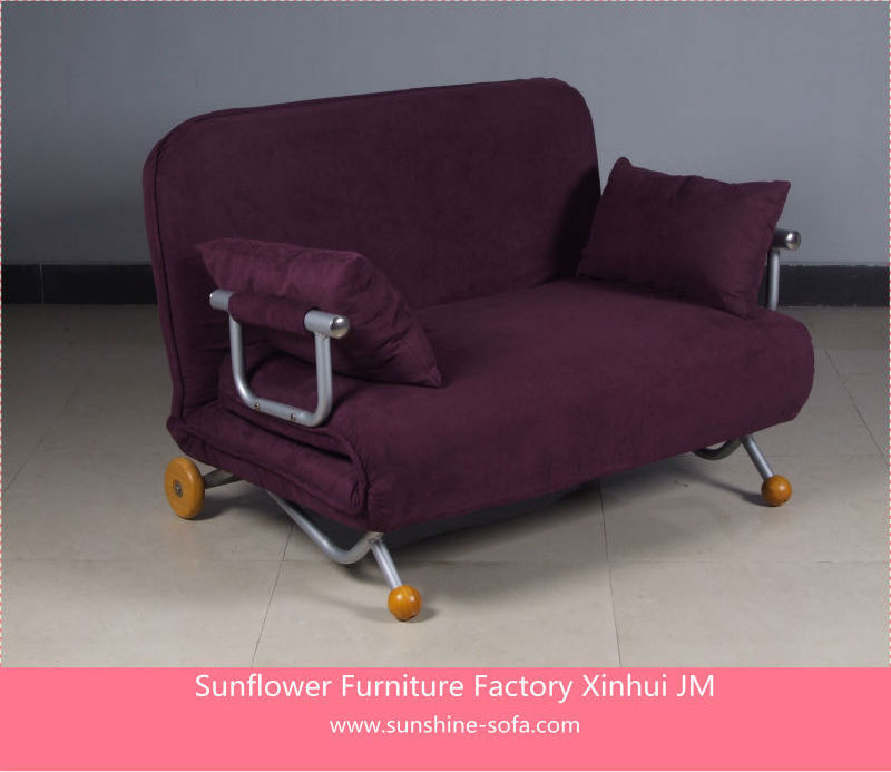 Livingroom Furniture Metal Frame Sofa Cum Bed Leisure Fabric Chair Bed love seat leisure sofa bed  Furniture