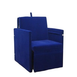 Other Furniture Metal Frame Hospital Recliner Accompany Fabric Single Sofa Bed Pilgrimage Folding Sofa Chair Bed in Mid East