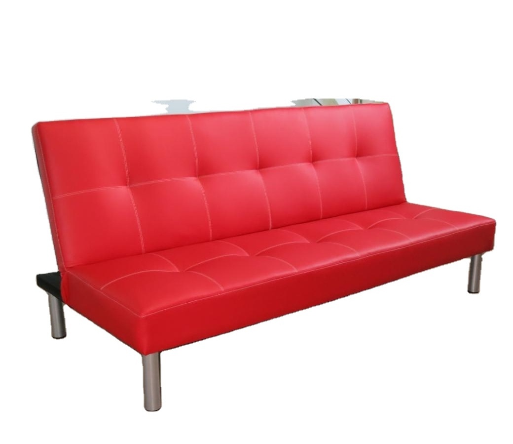 Home Furniture Simple Futon Fabric Sofa Bed Chinese Factory Hot Sale Cheap Price Click Clack Couch Sofa Cum Bed Designs