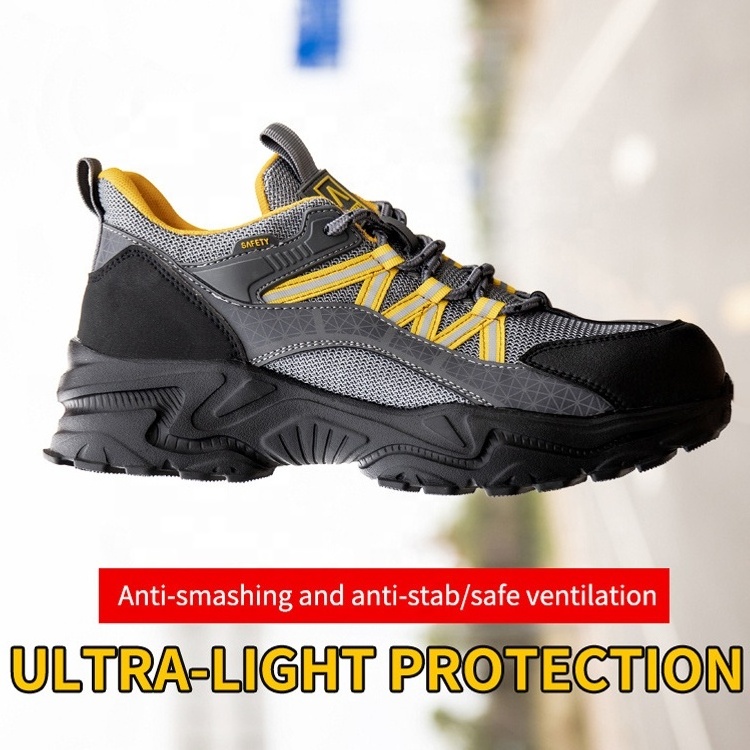 Hot Breathable Steel Toe Trainer Sport Safety Shoes for Men & Women Light Weight Work Sneaker Jogging Safety Boot