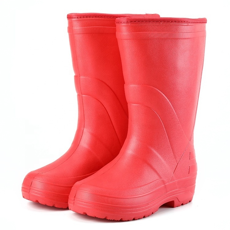 New Warm EVA Rain Boots Winter Anti Slip for Working and Household Mud High Knee Safety Rain Boots