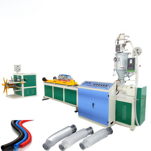 Spiral medical electrical hose machine corrugated pipe making machine in plastic extruder