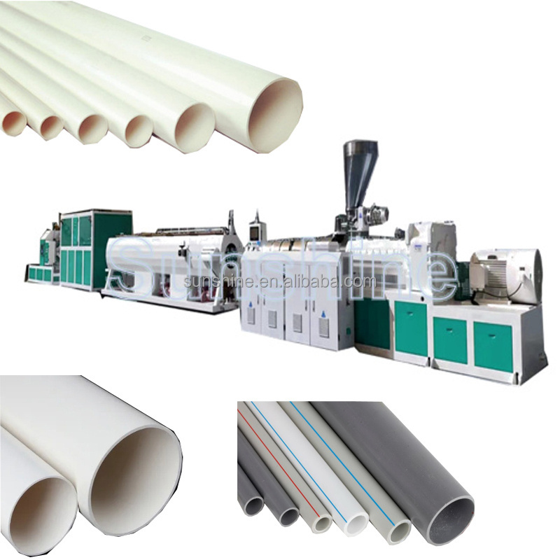 Fully Automatic Drain Electrical Conduit PVC CPVC Pipe Extrusion Manufacturing Machine