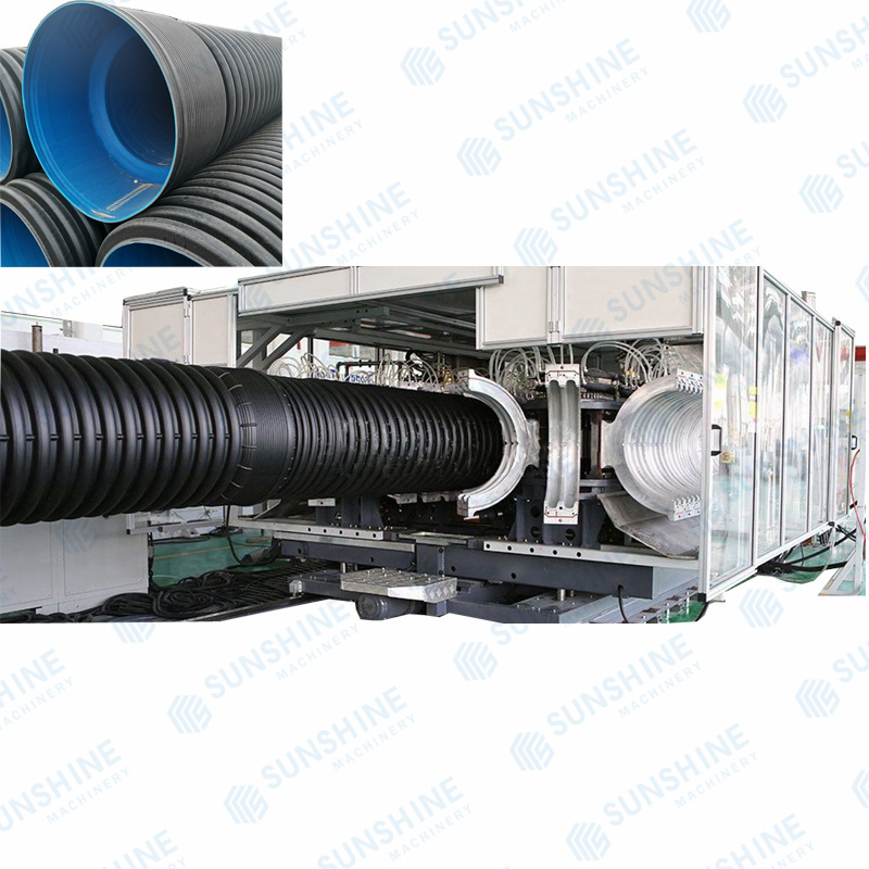 China Supplier double wall plastic corrugated pipe tube making machine Factory