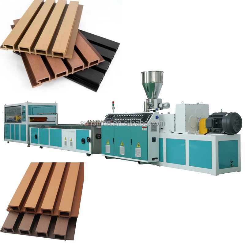 Co-extrusion External Cladding Wood Plastic Composite Wall Panel Extruder Making Machine