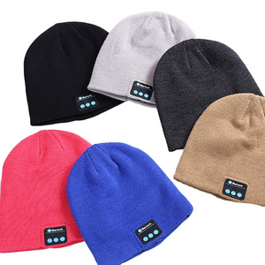 Wireless Headphones Sport Music Hat Smart Headset Beanie Hat Winter Hat with Speaker for Smartphones