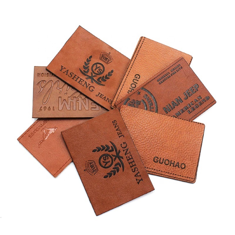 Good Price Factory Direct Custom PU Leather Label for Clothing Jeans Garment