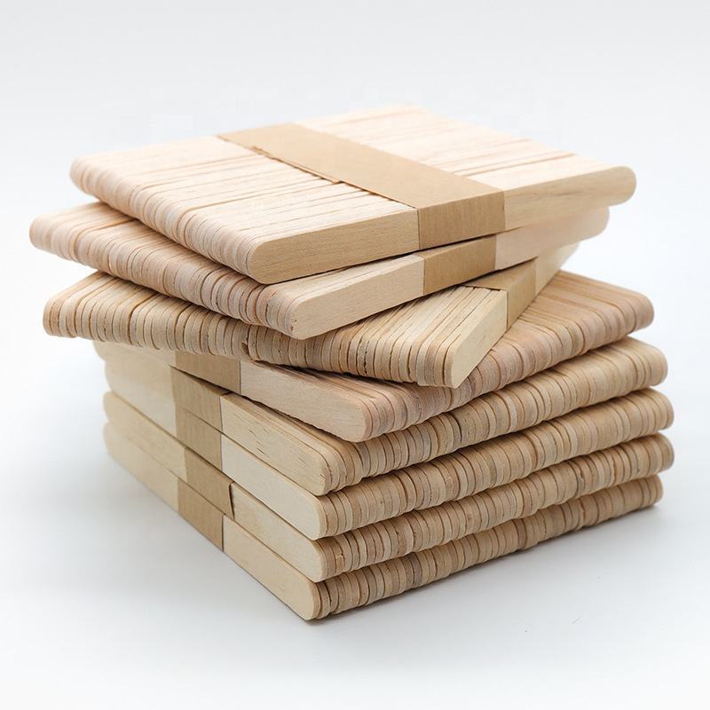 Wooden Ice Cream Stick Birch Material Environmental Protection Ice Cream Stick For DIY