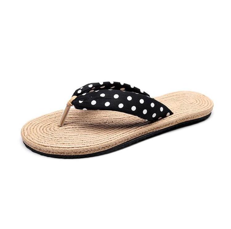 EVA Hemp Cute Cheap Wholesale Beach Flip Flop For Girls Women