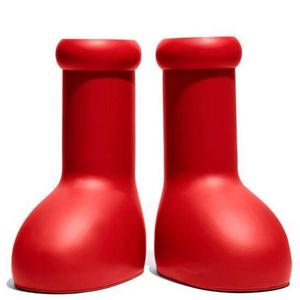 Astro Boy Big Red Cartoon Boots Women Rain boots Men EVA Red Shoes