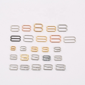 Eco-friendly Hanging Plating Rose Gold Alloyed Bra Sliders Rings Bra Straps Adjusters Manufacturer For Underwear