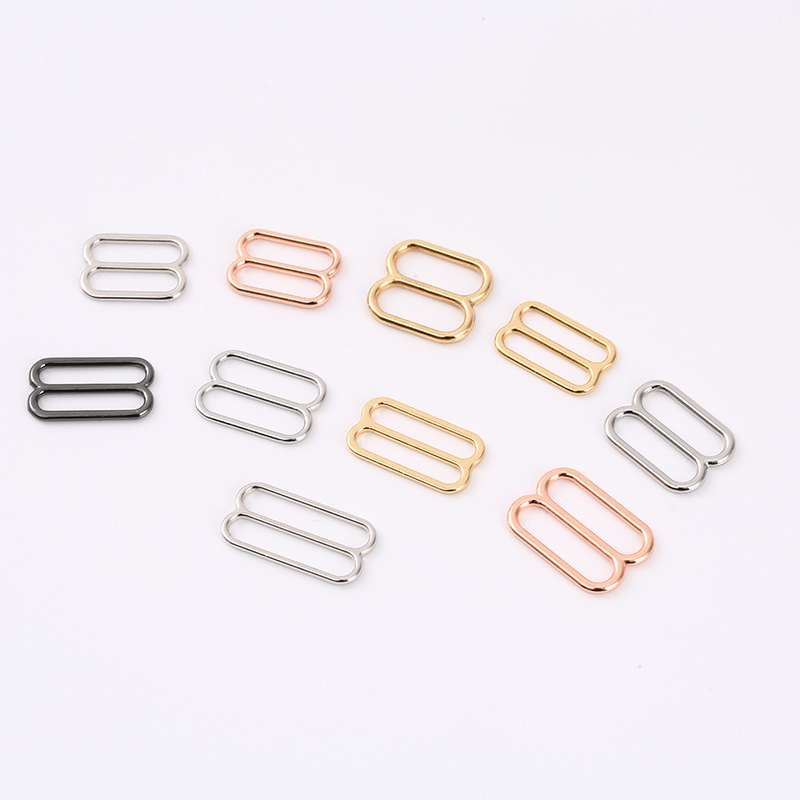 Eco-friendly Hanging Plating Rose Gold Alloyed Bra Sliders Rings Bra Straps Adjusters Manufacturer For Underwear