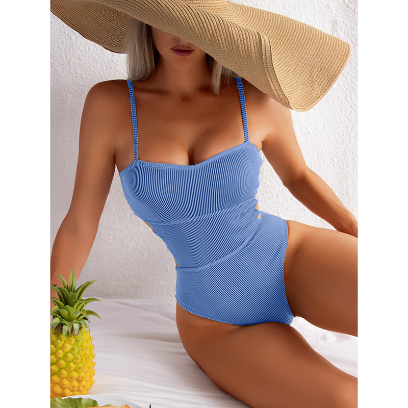 2023 Women's Swimsuit Wrinkle Sexy Swimwear Plus Size Swimwear Beachwear One Piece Swimsuit Bikini Swimwear