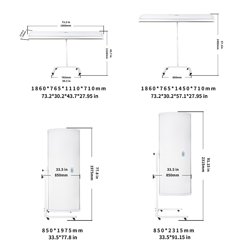 OEM Home Use Red LED Light Therapy Bed - 360 Degree Rotate Foldable Infrared Red Light Panel for Sale