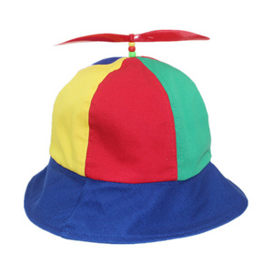 Hot Summer Multicolor Propeller Bucket Hats for Men Women Kids Outdoor Cap Travel Unisex Sunscreen Mom and Me Bucket Hat