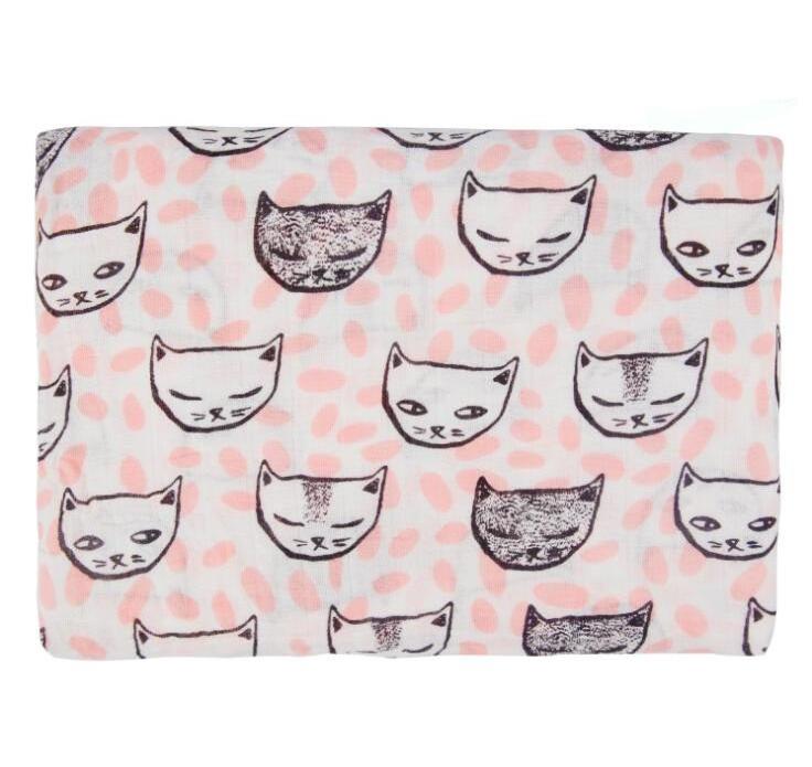 Muslin Animal Baby Wrap Blanket Newborn Snuggle Sack Photo Prop