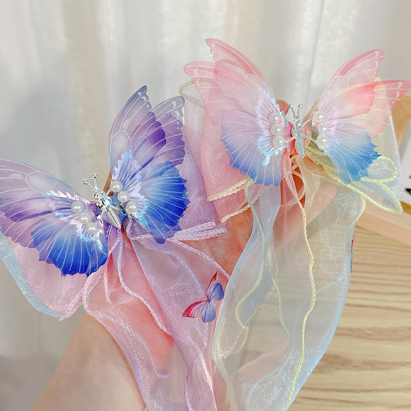 Wholesale Design Fashion 3D Butterfly Hair Clips for Girls Photography Head Clips Hairpin Hairgrips 3 Colors