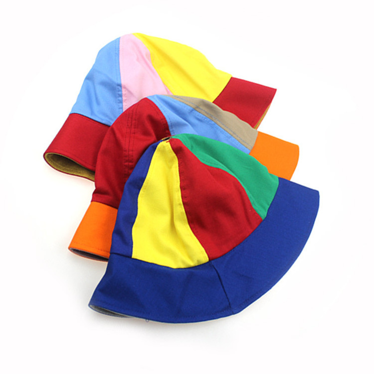 Hot Summer Multicolor Propeller Bucket Hats for Men Women Kids Outdoor Cap Travel Unisex Sunscreen Mom and Me Bucket Hat