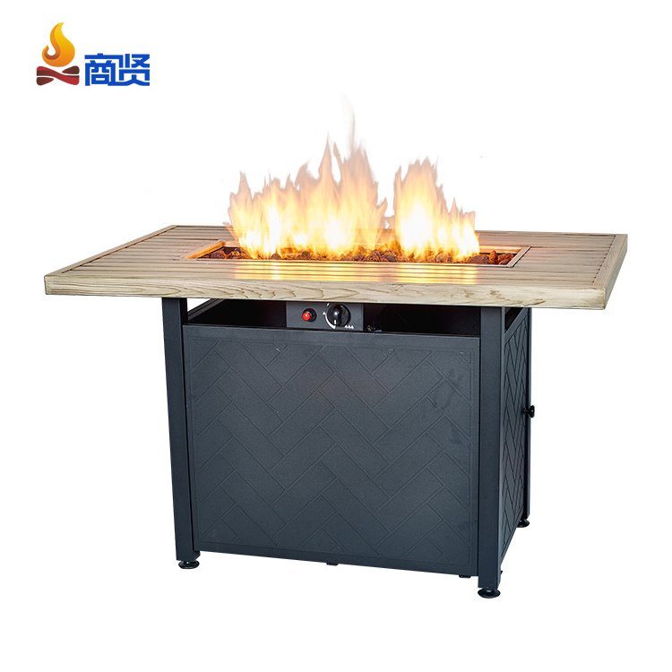 43inch Patio 50,000 BTU Gas Fire Pit Table Propane Firepit Metal Outdoor Fire Table